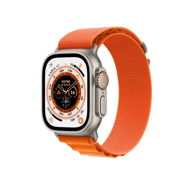 Refurbished Apple Watch Ultra | 49mm | Titan | Orange Alpine Band | GPS | WiFi + 4G