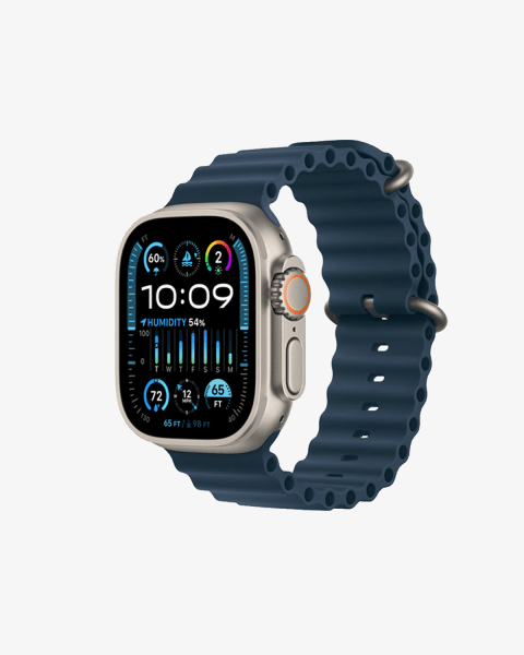 Refurbished Apple Watch Ultra | 49mm | Titan | Blau Ocean Band | GPS | WiFi + 4G