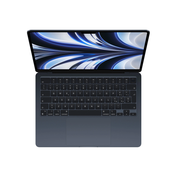 MacBook Air 13 Zoll | Apple M2 8-core | 512 GB SSD | 8 GB RAM | Mitternachtsschwarz (2022) | 10-core GPU | Qwerty/Azerty/Qwertz