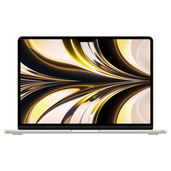 MacBook Air 13 Zoll | Apple M2 8-core | 256 GB SSD | 8 GB RAM | Starlight Weiß (2022) | 8-core GPU | Qwerty