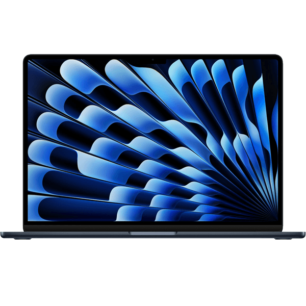 Macbook Air 15 Zoll | Apple M2 8-core | 512 GB SSD | 16 GB RAM | Mitternachtblau (2023) | 10-core GPU | Qwerty