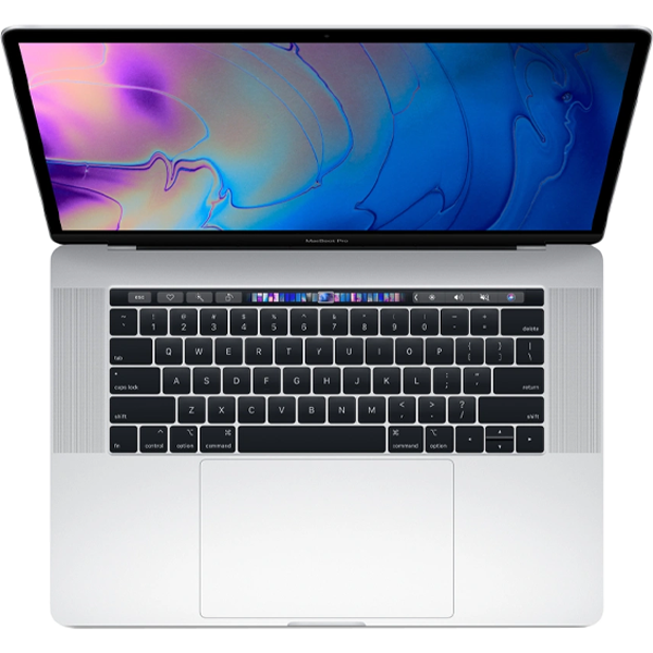 Macbook Pro 15 Zoll | Touch Bar | Core i7 2.2 GHz | 256 GB SSD | 16 GB RAM | Silber (2018) | Azerty