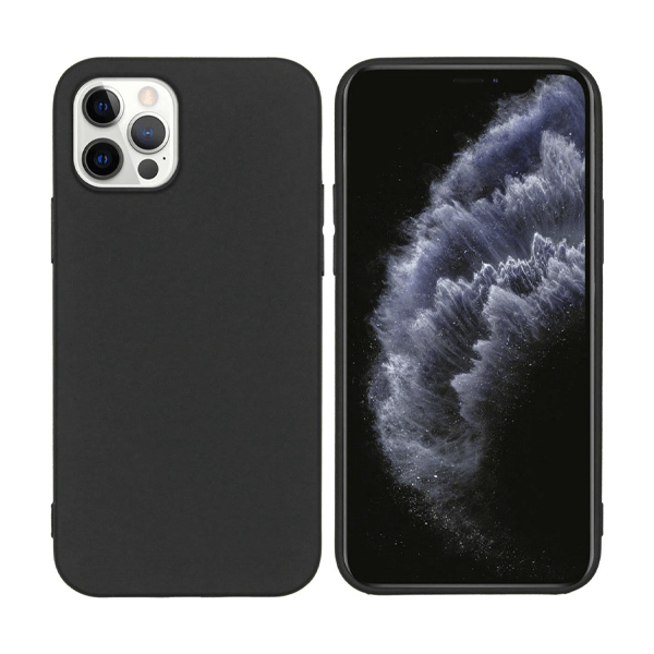 Silikon Backcover für das iPhone 12 | Schwarz