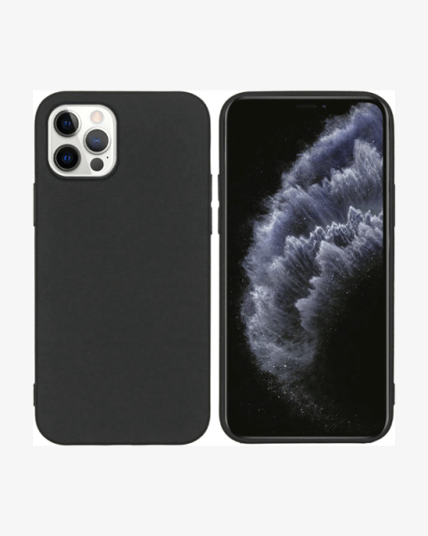 Silikon Backcover für das iPhone 12 Pro | Schwarz