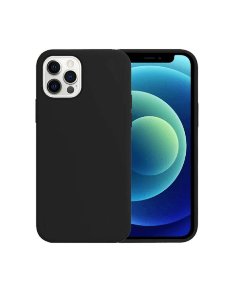 Silikon Backcover für das iPhone 12 Pro Max | Schwarz