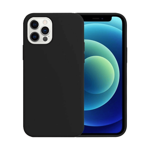 Silikon Backcover für das iPhone 12 Pro Max | Schwarz