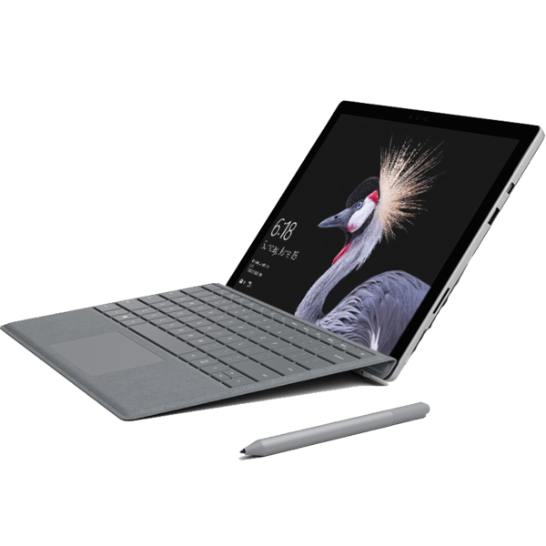  Refurbished Microsoft Surface Pro 4 | 12,3 Zoll | 6. Generation i5 | 256GB SSD | 8GB RAM | Grau QWERTY Tastatur | Stift